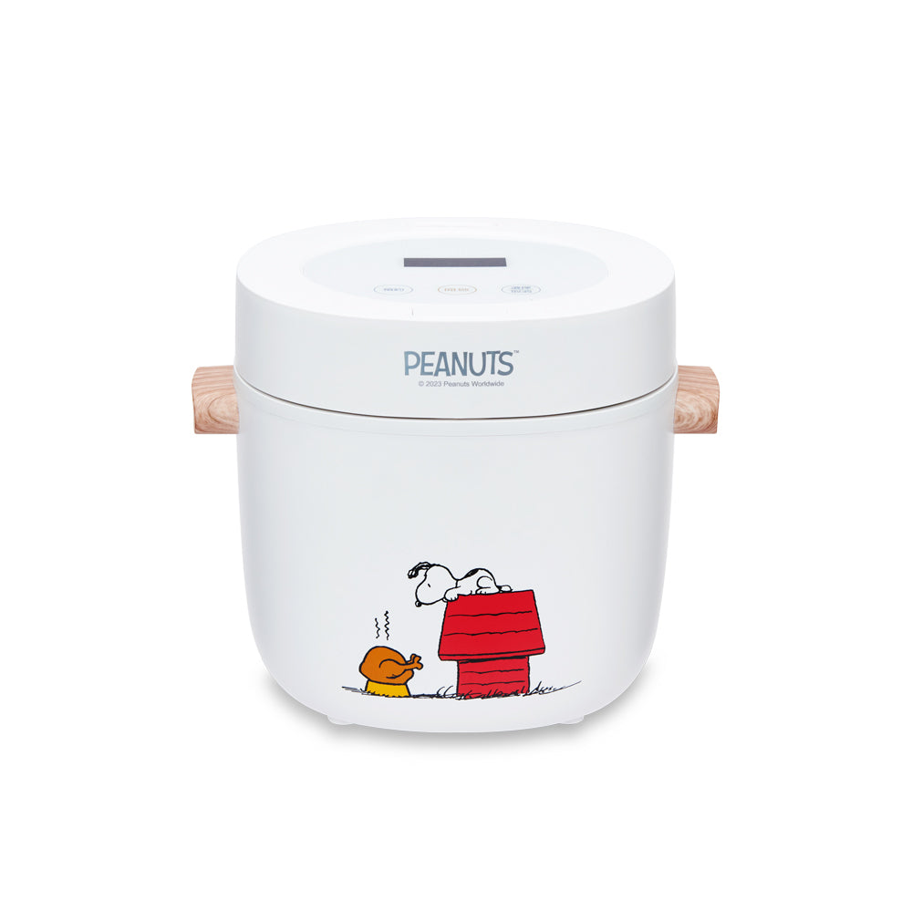 Snoopy Rice Cooker 6-Cup Food Steamer Slow Cooker White + BONUS GIFT Mesh Laundry Hamper A Cute Shop - Inspired by You For The Cute Soul 