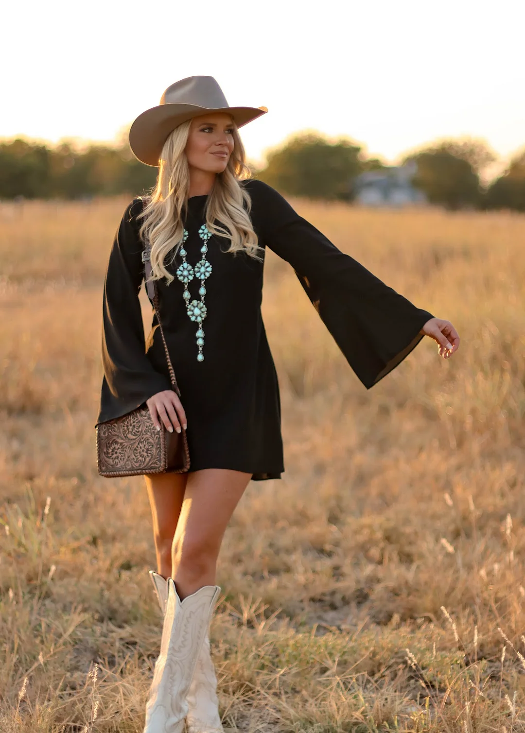 THE VERLEY DRESS-BLACK