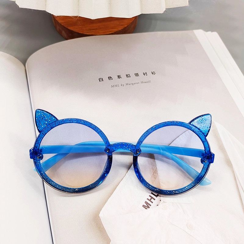 Cartoon Style Cat Resin Kids Sunglasses