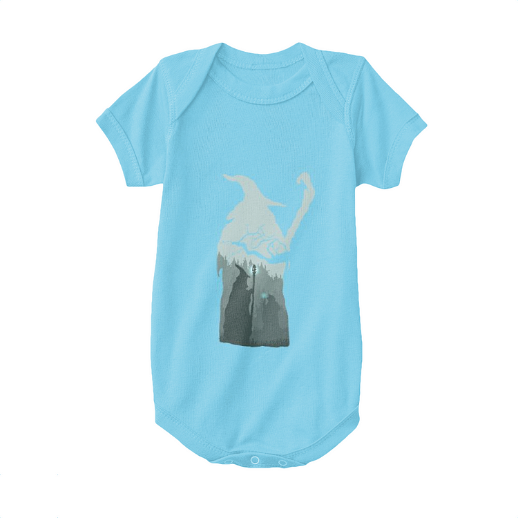 Gandalf With The Wand, Lord Of The Rings Baby Onesie