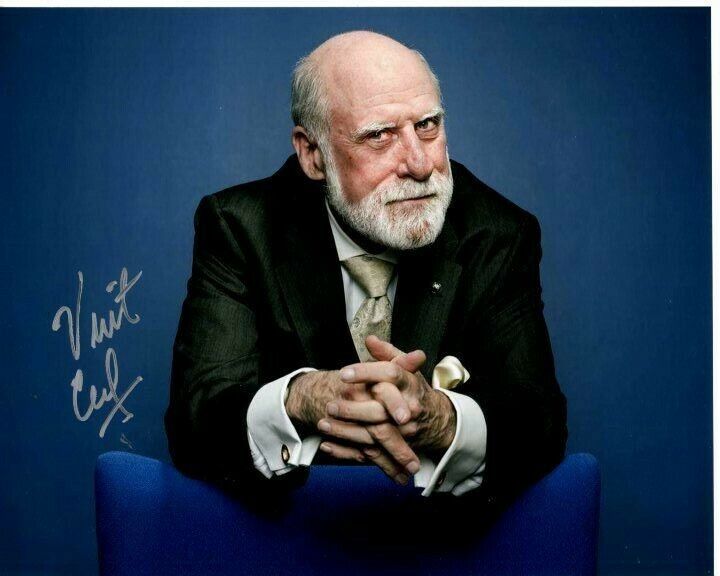 VINT CERF Signed Autographed Photo Poster painting FATHER OF THE INTERNET GOOGLE