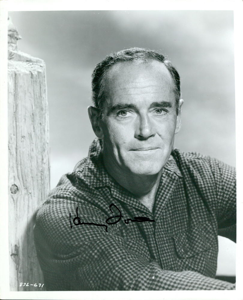 Henry Fonda (Vintage) signed Photo Poster painting COA