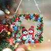 Acryl Weihnachten Schneemann Kranz - 5d DIY Handwerk Anhänger