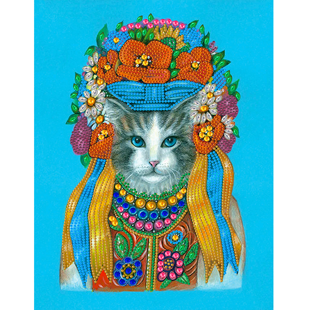 

Cat - Special Shaped Diamond Painting - 30*40CM, 501 Original