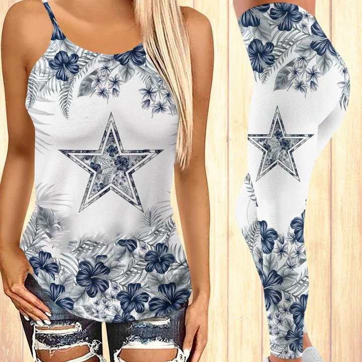 Plant flower star print comfortable sweat-absorbent yoga suit