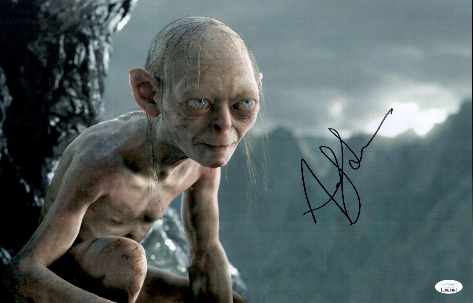 Andy Serkis LORD OF THE RINGS Signed GOLLUM 11X17 Photo Poster painting Autograph JSA COA