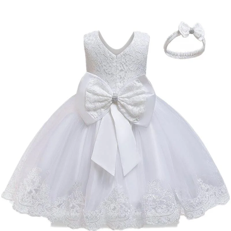 Baby Girls Dress for Birthday Party and Wedding Christmas Dresses Princess Flower Tutu Dress Little Girls 2pcs Prom Ball Gown