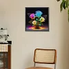 Glow-In-The-Dark Rose - Rundbohrer Diamantmalerei - 30*30cm