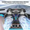 Car Fan 360 Adjustable 2 Head Air Fan Auto Electric Fan USB