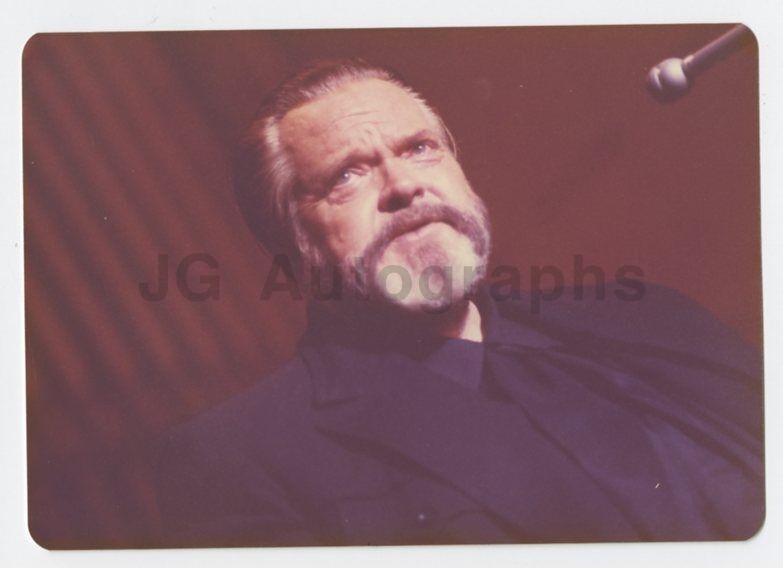 Orson Welles - Vintage Candid Photo Poster painting by Peter Warrack - Previously Unpublished