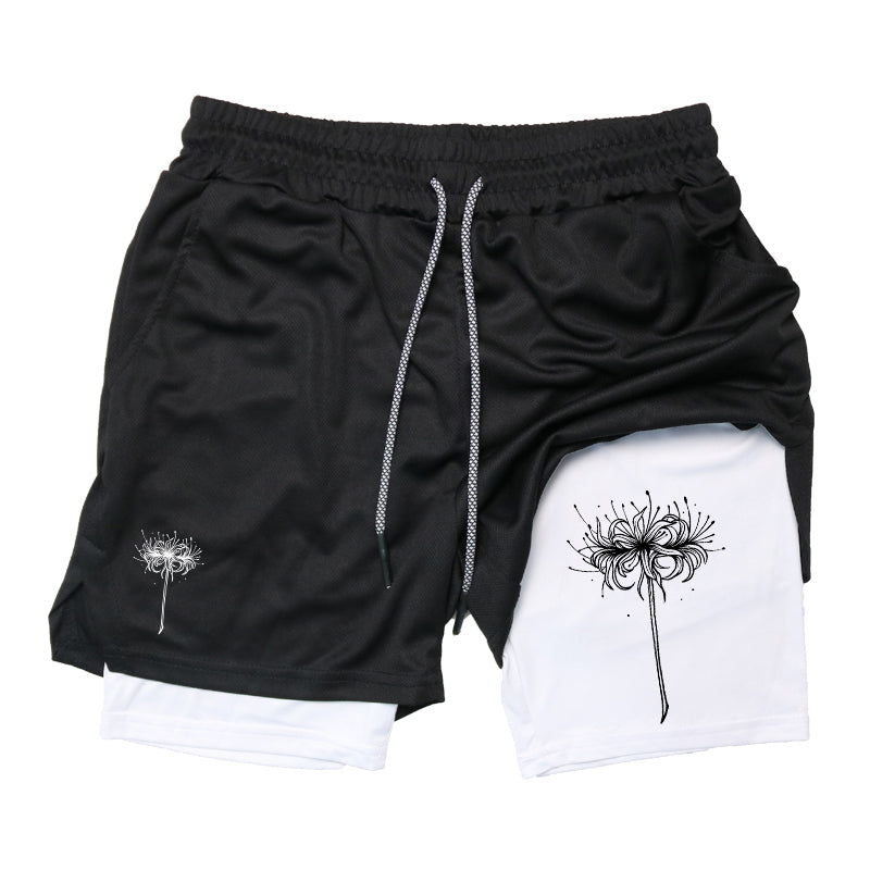 Red Spider Lily Gym Shorts