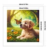 (US Only)Dog Printed Cross Stitch Kit 40x40cm DIY 14CT Thread Art Needlework Decor