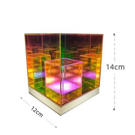 Nordic Colorful Atmosphere USB LED Night Lamp Cube Cones LED Night Lamp Remote Control Gaming Room Table Lamps Decoration Lights