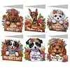 uk.everydayedeals 6Pcs DIY Diamond Painting Greeting Card - Mothers Day Dog