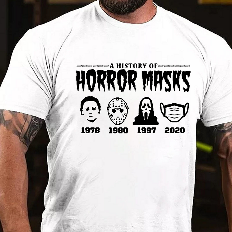 A History Of Horror Masks T-shirt