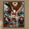Roses and angels kit complet de peinture en diamant &agrave; perceuse carr&eacute;e 5D DIY pour adultes 40*50 cm