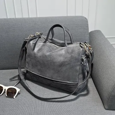 New frosted motorcycle bag retro portable shoulder bag