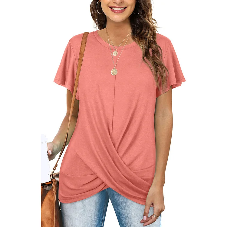 Casual O-Neck Bufferfly T-shirt