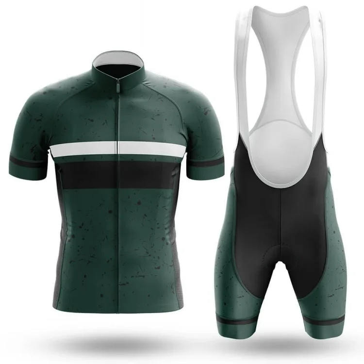 Deep Green Men's Short Sleeve Cycling Kit