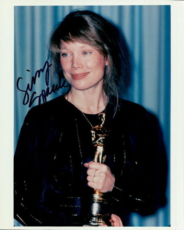 Sissy Spacek (Carrie) in-person signed 8x10 Photo Poster painting COA