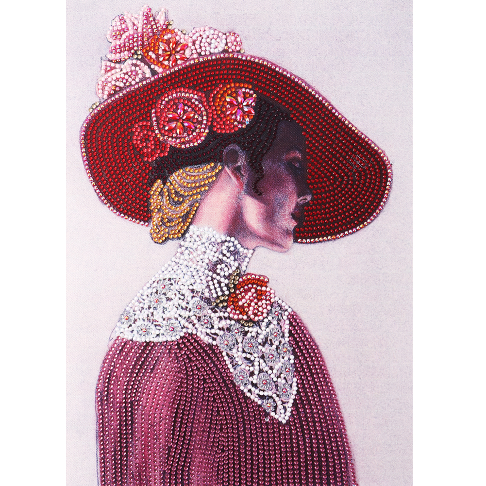 

Elegant Lady - Special Shaped Diamond Painting - 30*40CM, 501 Original