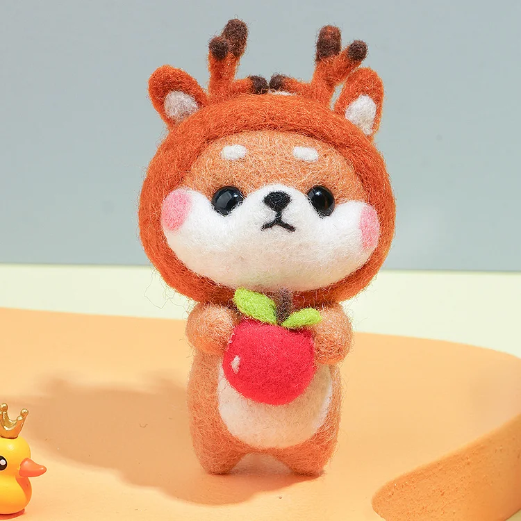 FeltingJoy - Lovely Shiba Inu Needle Felting Kit - Elk