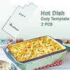 Casserole Dish Cozy Templates 2 PCS - Come With Detailed Instructions