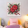 Christmas Red Flower-11CT Stamped/Counted Cross Stitch 40*40cm/15.75*15.75in tapestrymarket