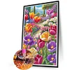 (40*60cm)Colorful Flowers - Full Round Drill Diamond Painting
