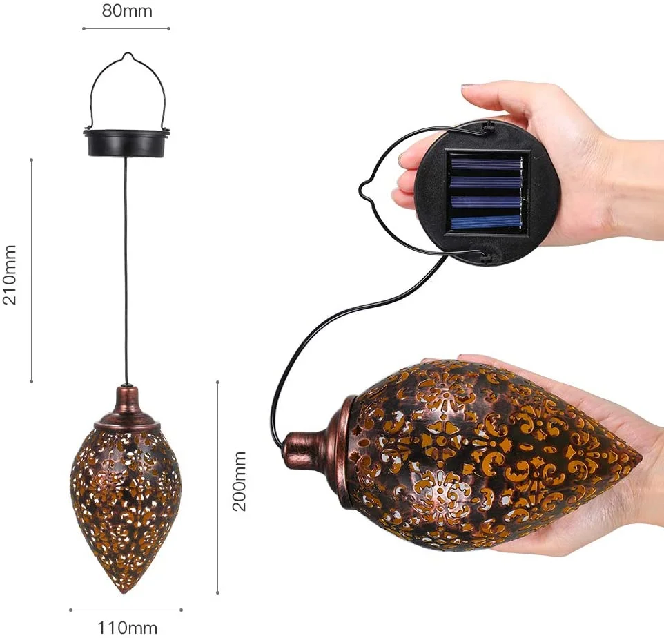 Christmas Garden Lights-Outdoor Hanging Garden Lights Metal Lamp for Patio