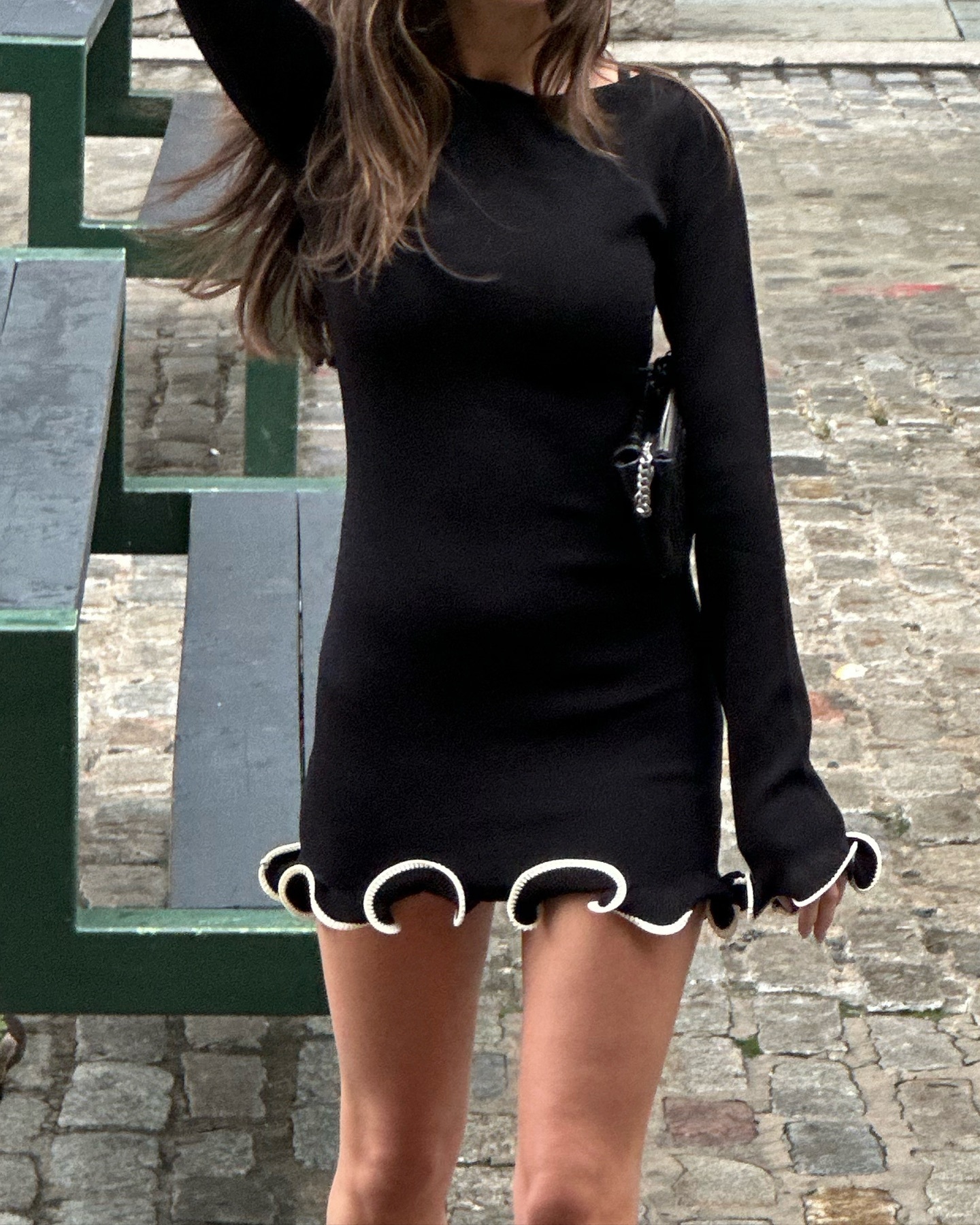 Ootddress Fashion Knitted Sweater Long Sleeve Elastic Tight Dress Women Bodycon Skirt Female Autumn/Winter New Street Clothing