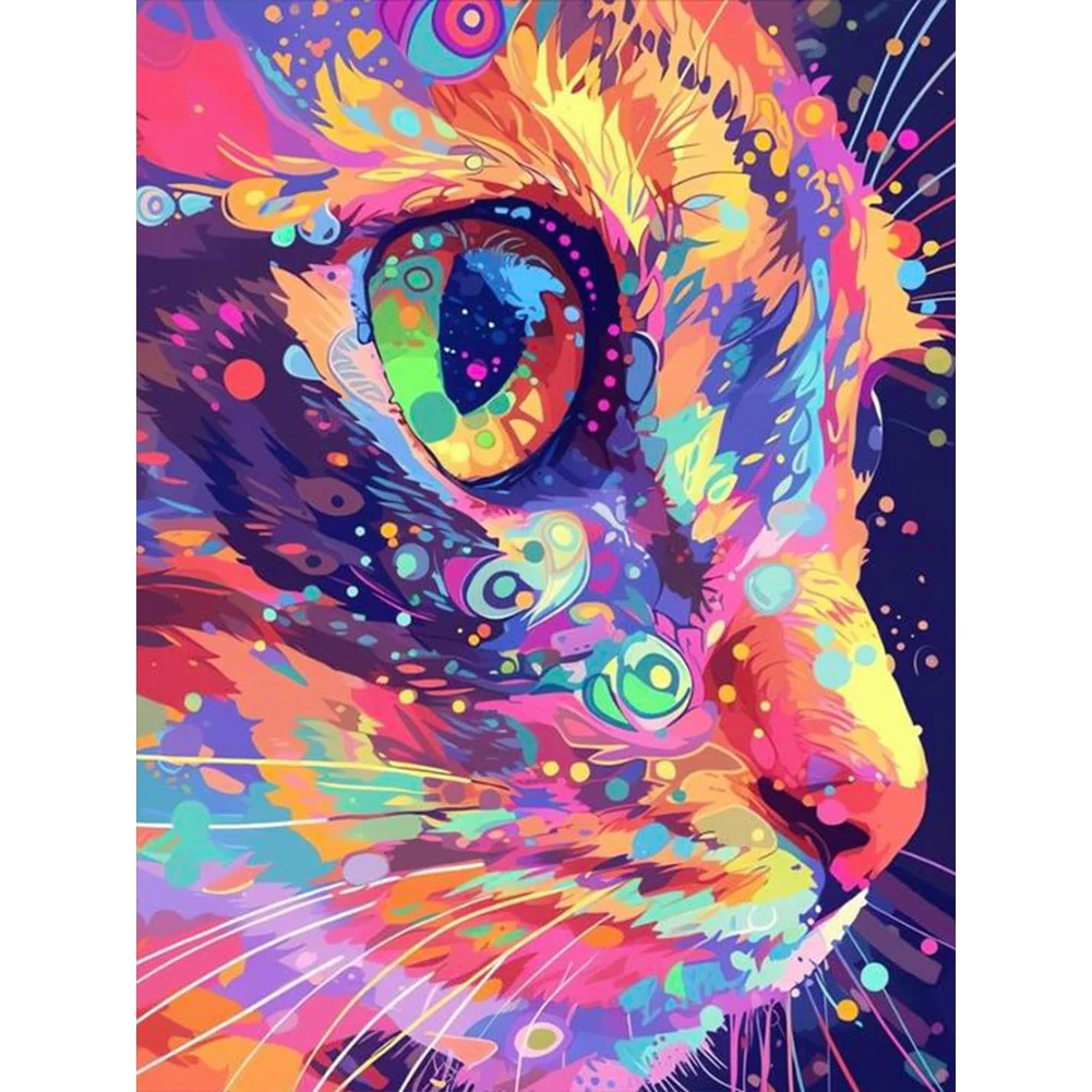 Full Round Diamond Painting - Cat(Canvas|30*40cm)