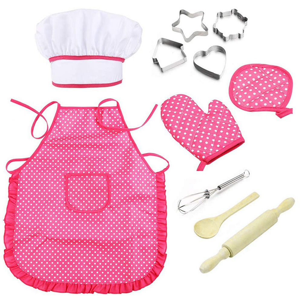 

11pcs Kids Kitchenware Set Cook Costume Children Cooking Pretended Play Toy, 501 Original