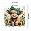 Highland Cow-11CT Stamped Cross Stitch Kit(40x40cm)