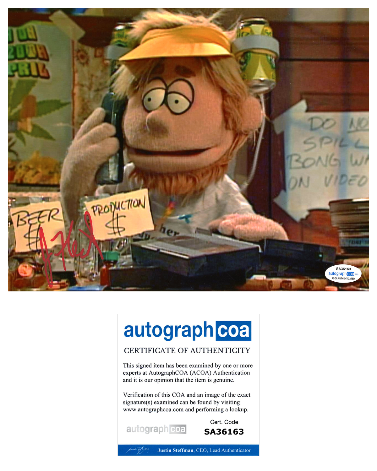 Jim Florentine Signed Autographed 8x10 Photo Poster painting Comedian Crank Yankers ACOA COA