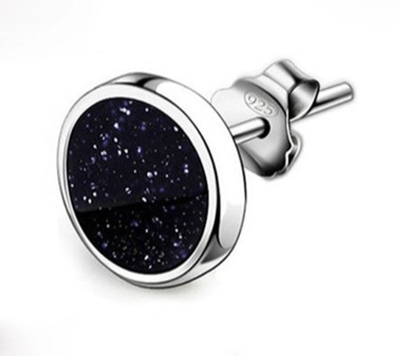 1 Piece Minimalist Geometric Plating Inlay Copper Stone Ear Studs