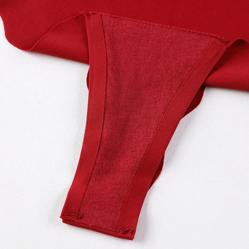 Hot 3Pcs Sexy G String & Thongs Women's Set Panties Solid Female Underwear Mid-Rise Silky Ladies Briefs Comfort Seamless Panties