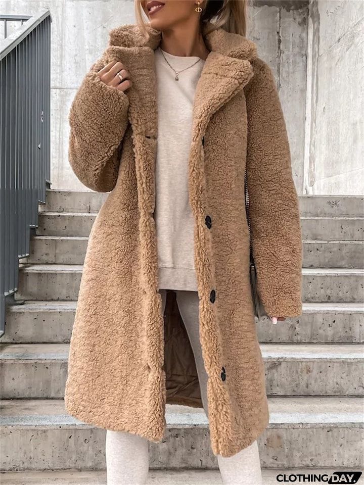 Plush Warm Thickening Winter Oversized Coats For Ladies