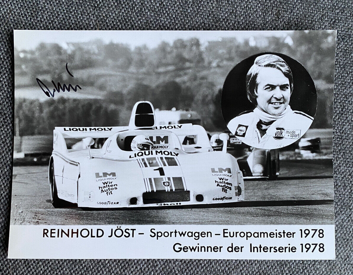 Reinhold J?st Autograph Card 4 1/8x5 11/16in Autographed Signed