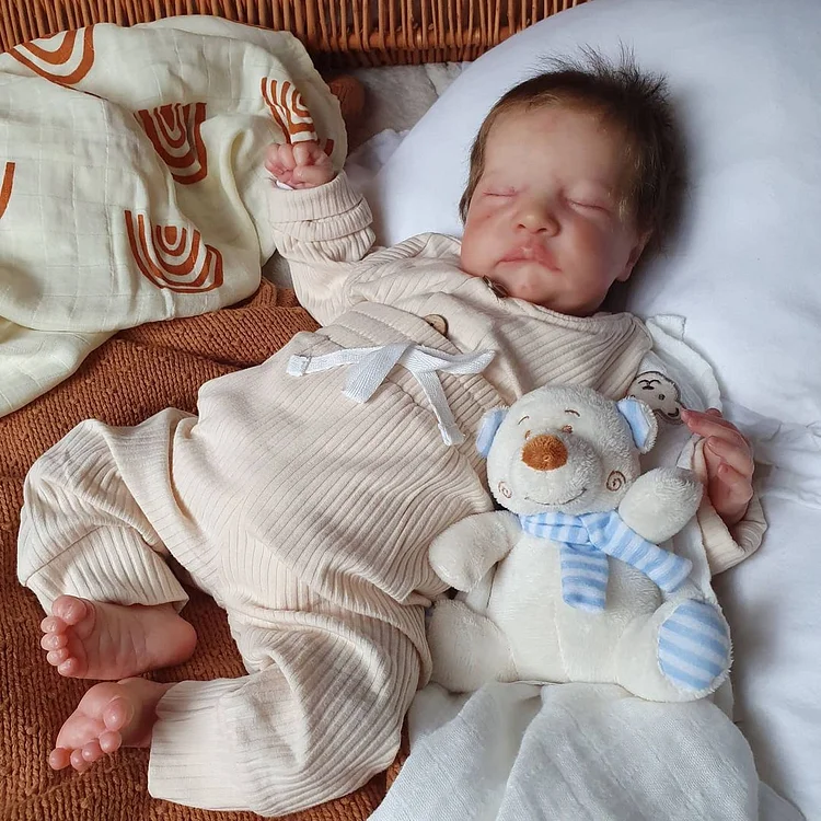  20'' Preemie Handmade Soft Reborn Baby Boy Doll Named Helen - Reborndollsshop®-Reborndollsshop®