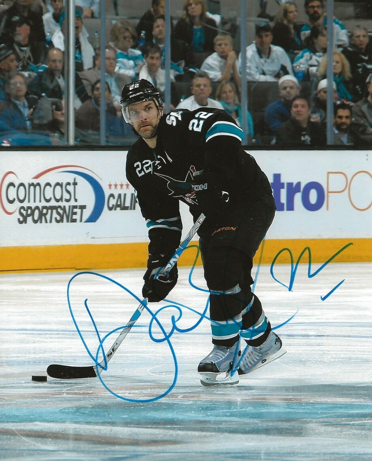 Dan Boyle signed San Jose Sharks 8x10 Photo Poster painting autographed 3