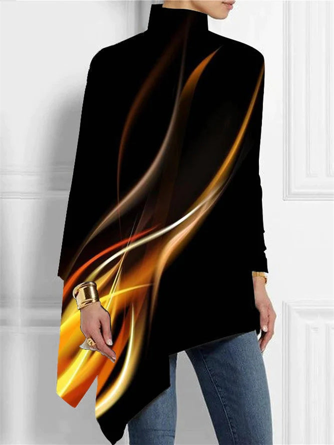 Women Half Sleeve V-neck Solid Color Dress