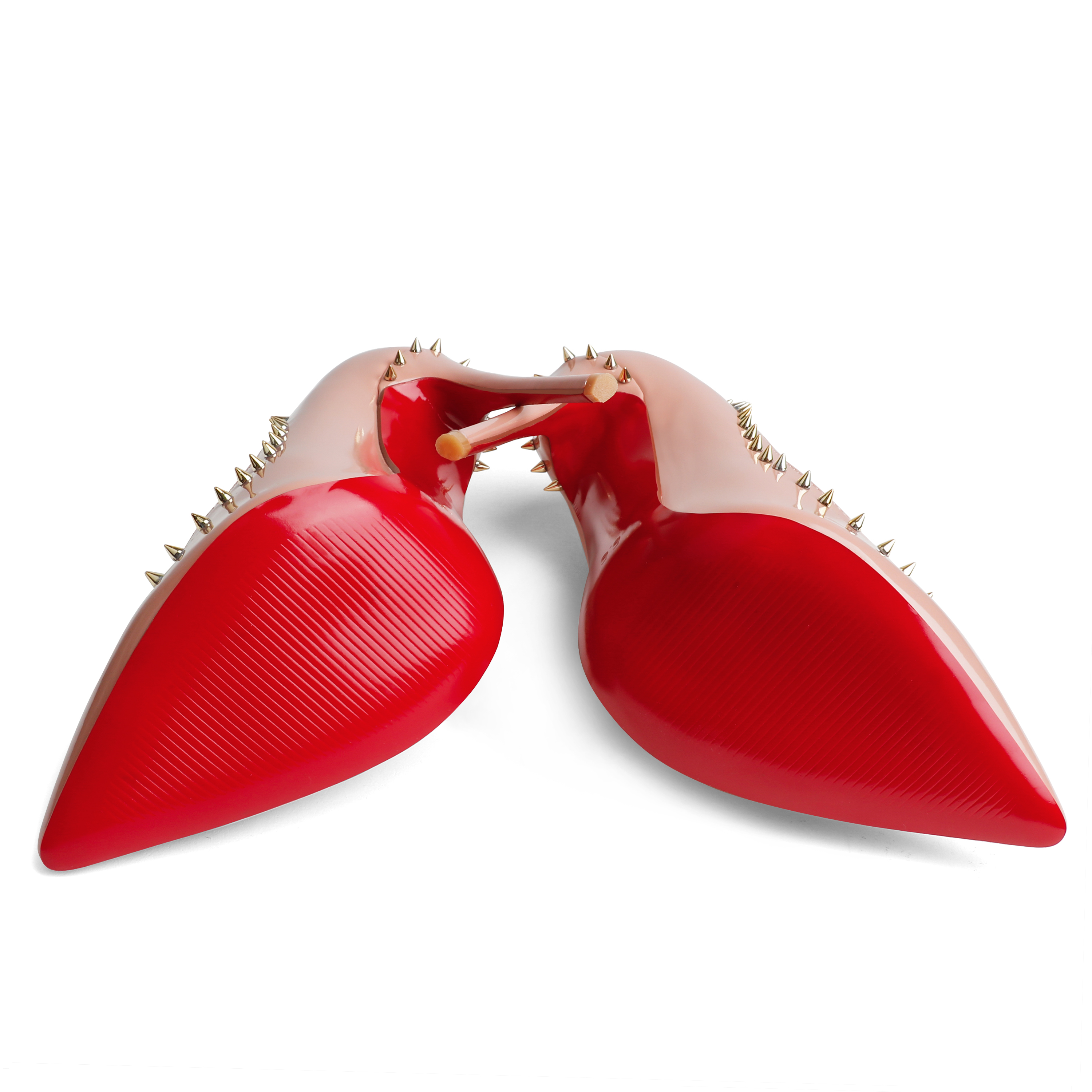 120mm Red Bottom Women's High Heels Stiletto Rivets Shoes-MERUMOTE