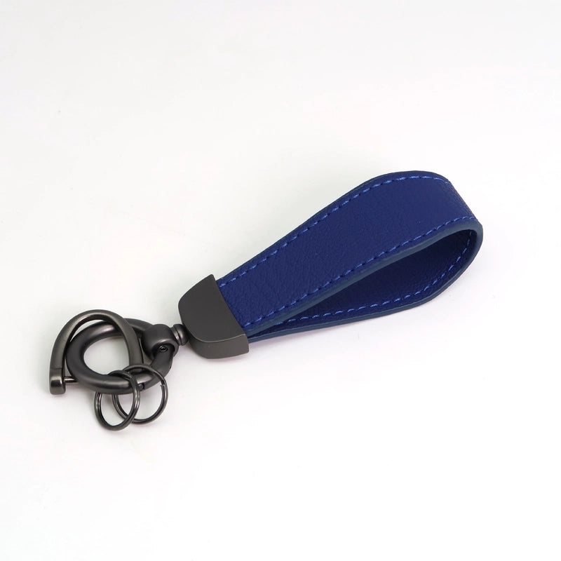 Minimalist Classic Style Solid Color Pu Leather Alloy Unisex Bag Pendant Keychain