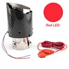 General LED Car Exhaust Pipe Carbon Fiber Texture Tail Throat Stainless Steel Modified Luminous Tube