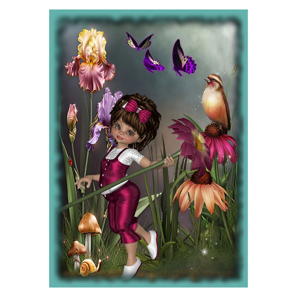 

Fairy Girl - Round Drill Diamond Painting - 30*40CM, 501 Original