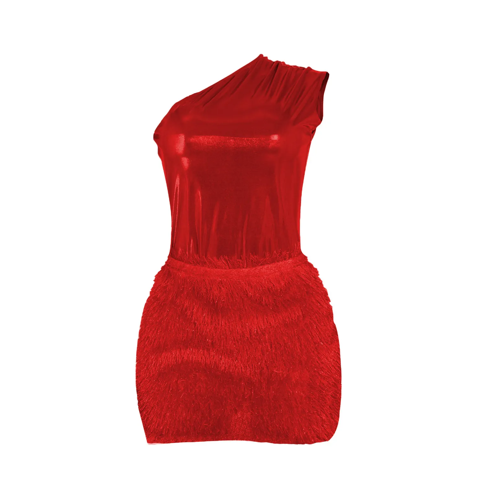 Women Clothing Skirt Set Jumpsuit Glossy Sexy Skirt Two Piece Set