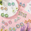 12 paires g&eacute;om&eacute;trique circulaire double face - 5d bricolage boucles d&rsquo;oreilles