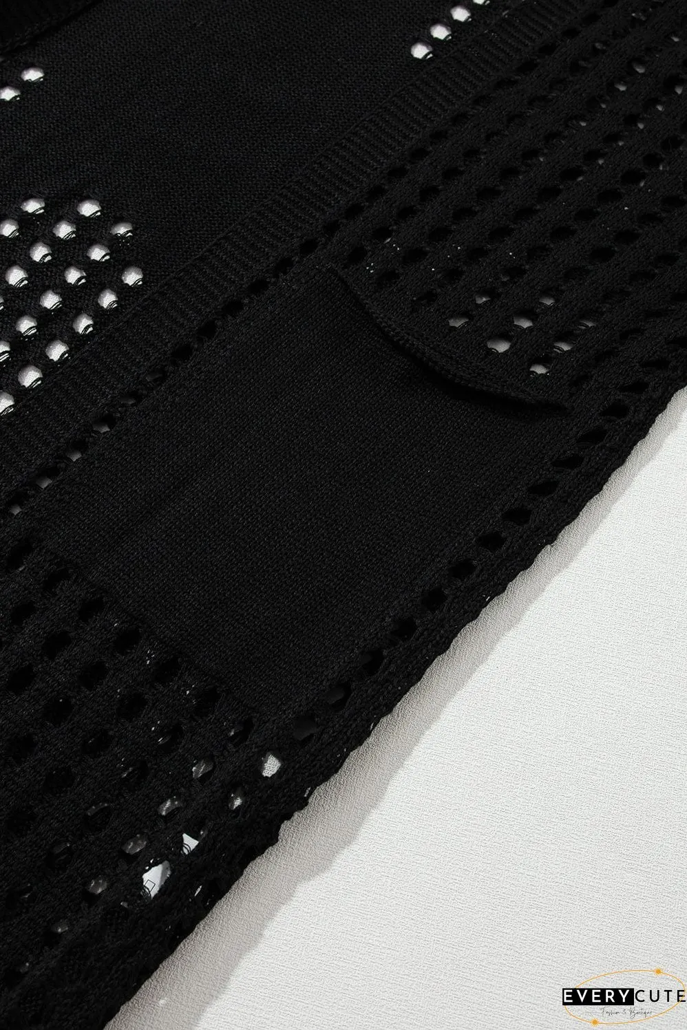 Hollow Out Knit Cardigan