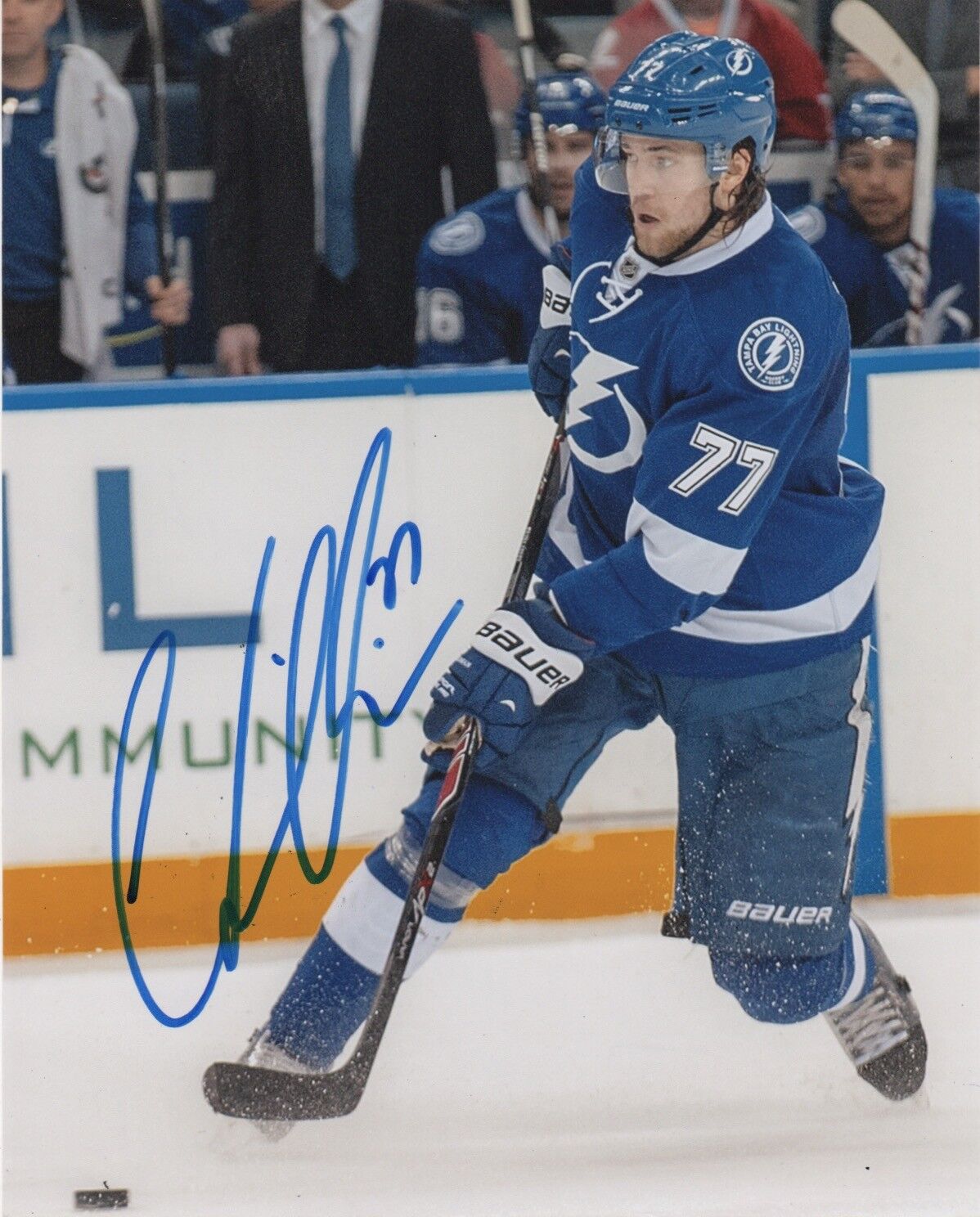 Tampa Bay Lightning Victor Hedman Signed Autographed 8x10 Photo Poster painting COA #7